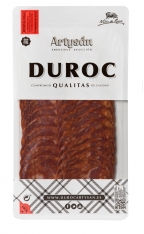 Chorizo Serrano Paprikawurst Extra Duroc Familientradition Artysán in Scheiben