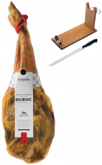 Serrano Schinken Reserva Duroc Artysán (Vorderschinken) + Schinkenhalter + Messer